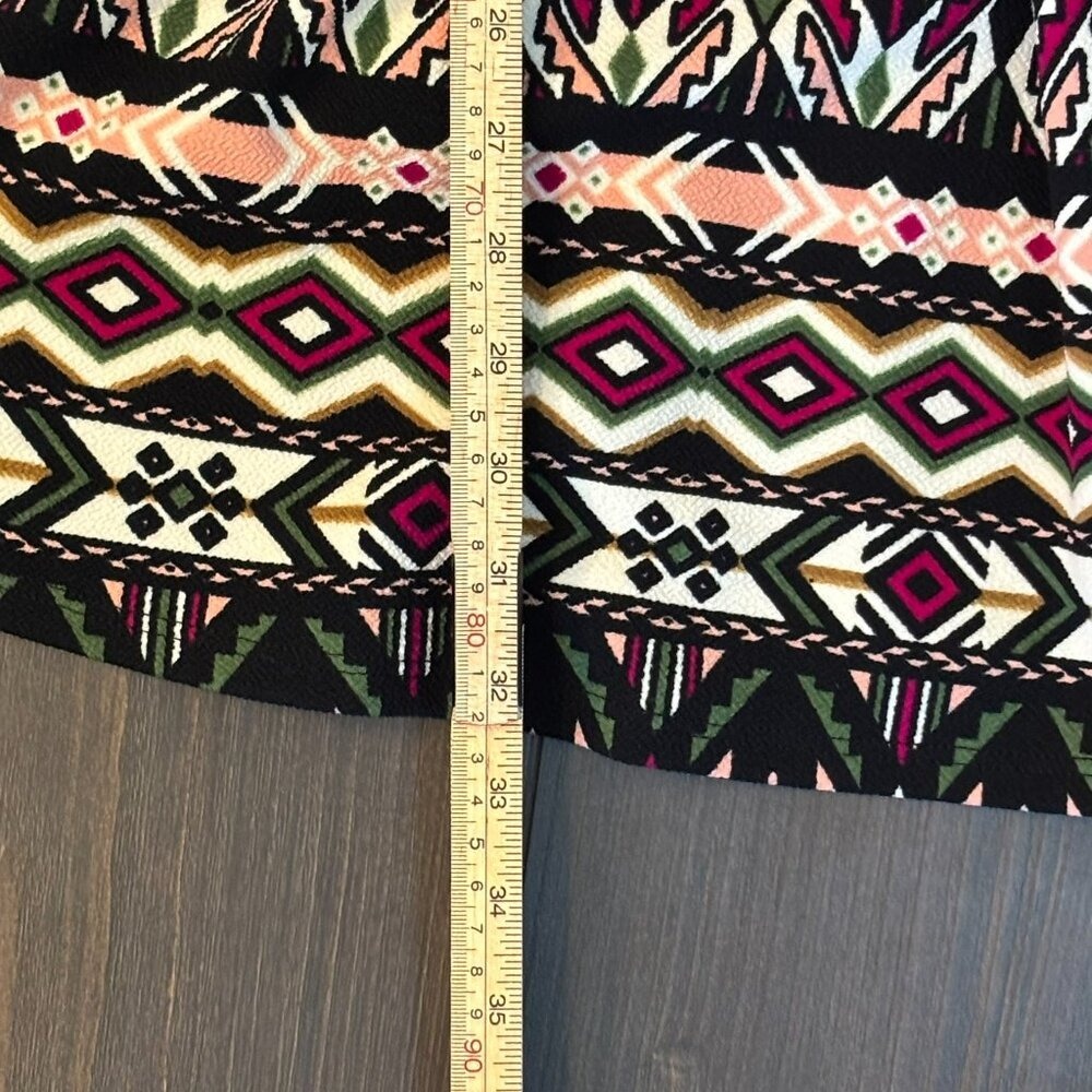 Alya Tribal Print Fit & Flare Mini Dress, Size Small – Boho Festival Style - Picture 12 of 12